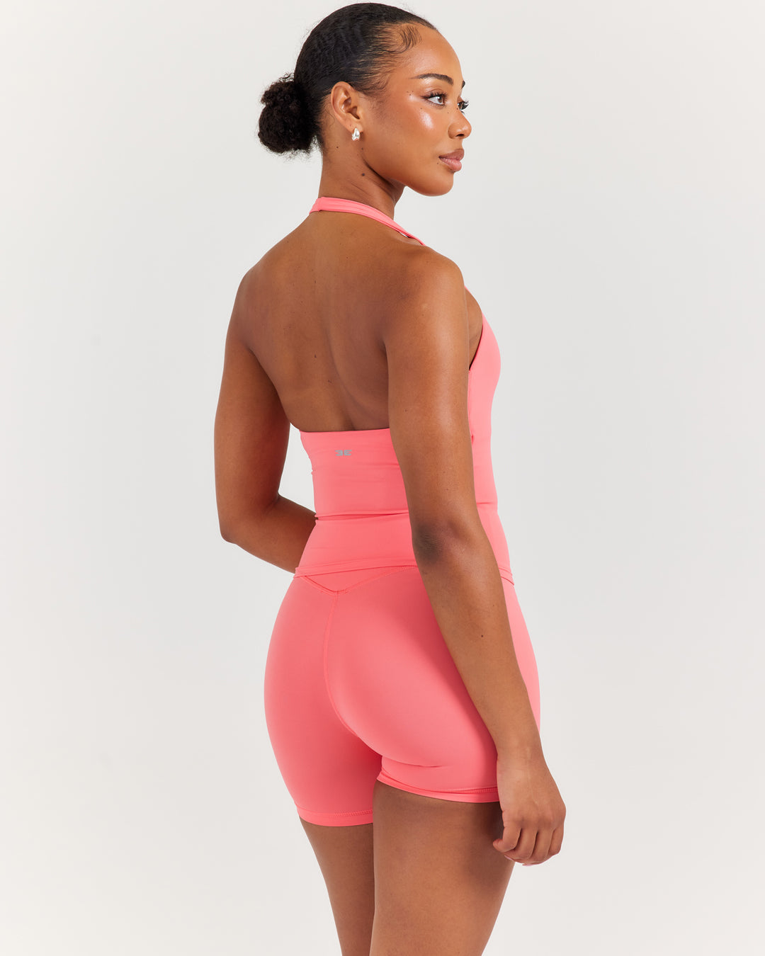 Airey Halter Tank - Pink Papaya