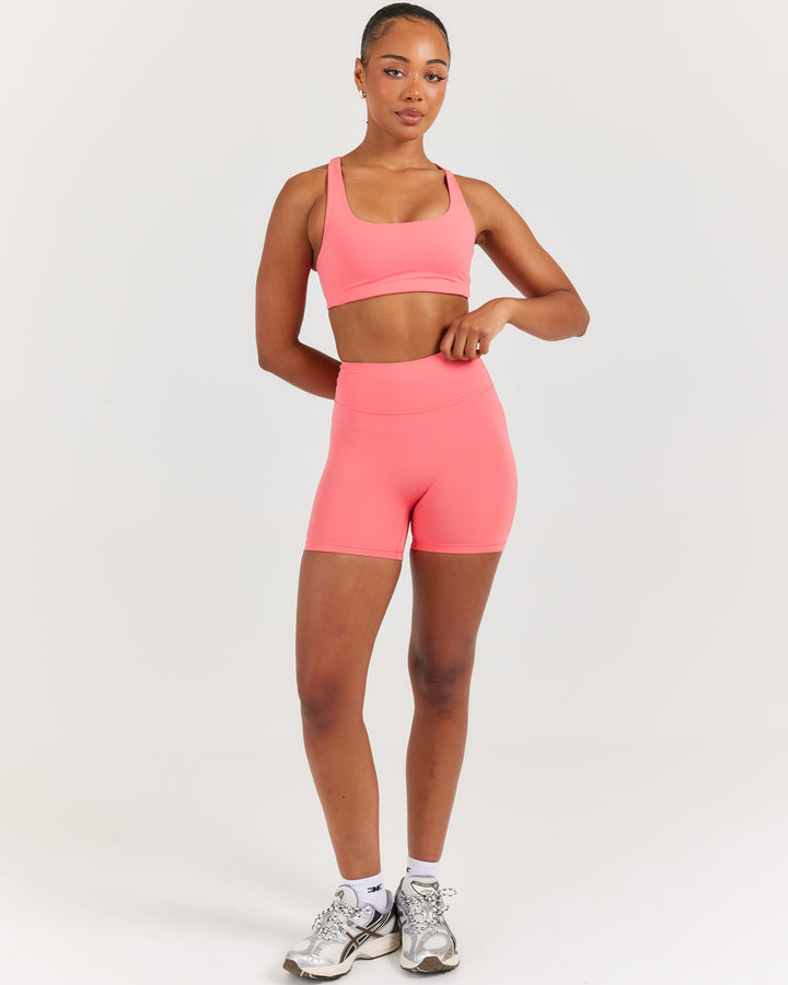 Airey Shorts - Pink Papaya
