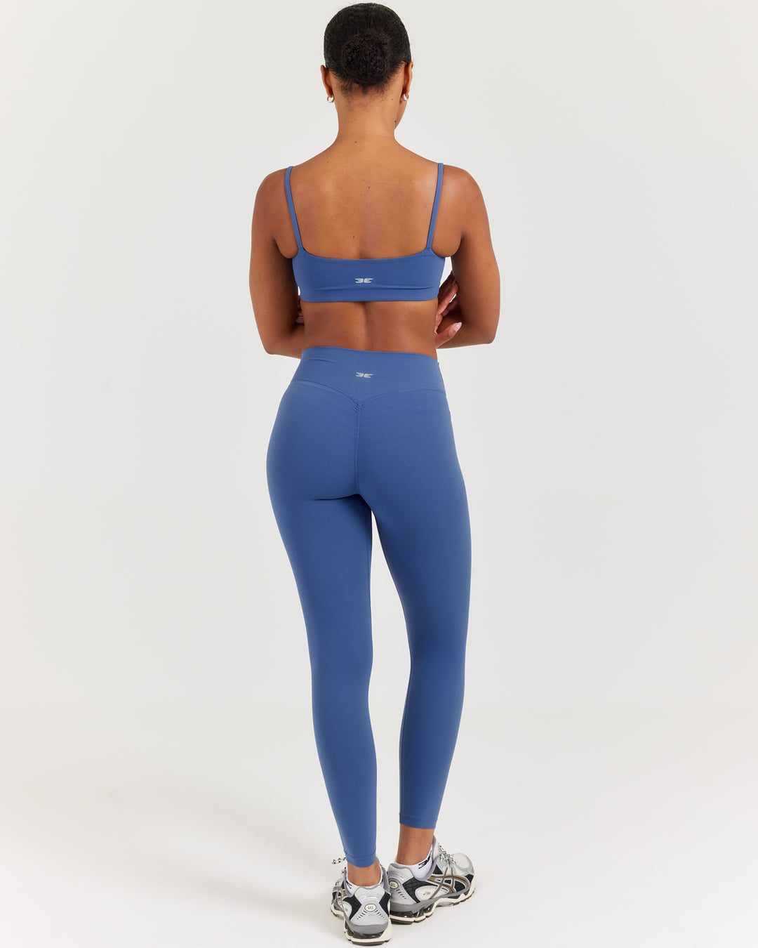 Soléa Petite Invisible Scrunch Leggings - Mid Blue