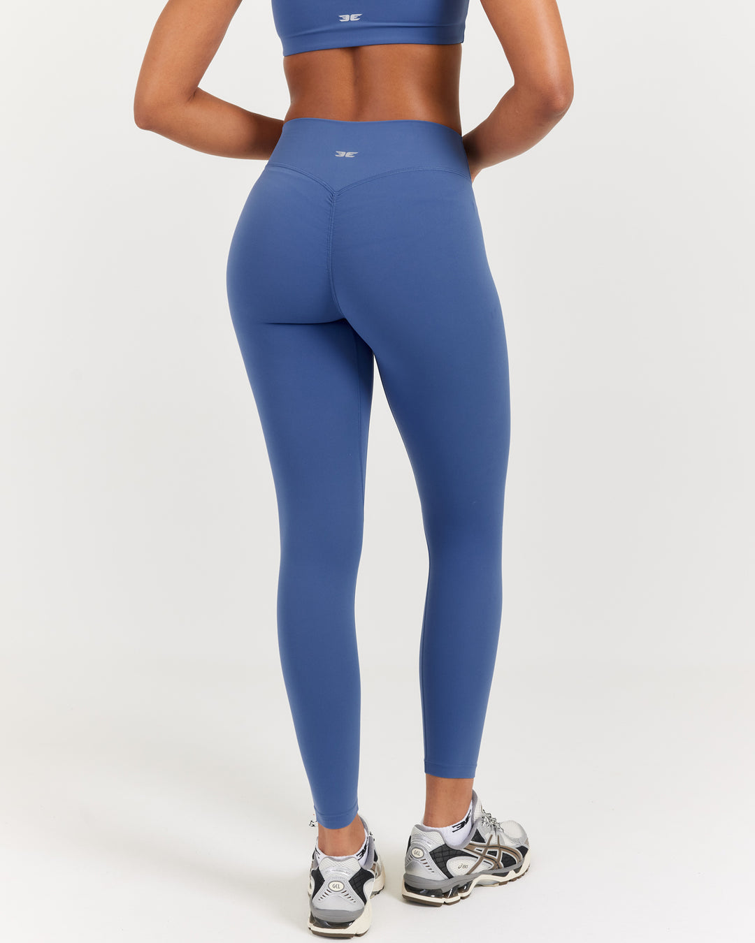 Soléa Petite Invisible Scrunch Leggings - Mid Blue