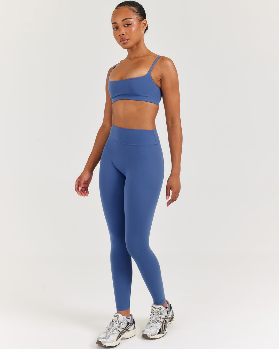 Soléa Invisible Scrunch Leggings - Mid Blue