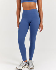 Soléa Invisible Scrunch Leggings - Mid Blue