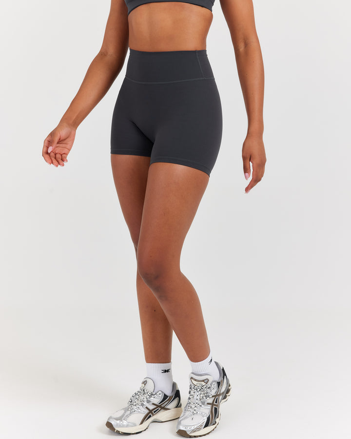 Soléa Mini Shorts - Charcoal