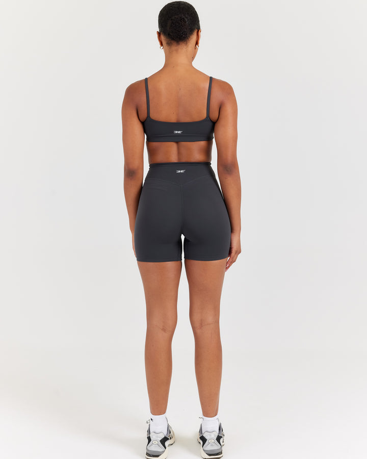 Soléa Invisible Scrunch Shorts - Charcoal