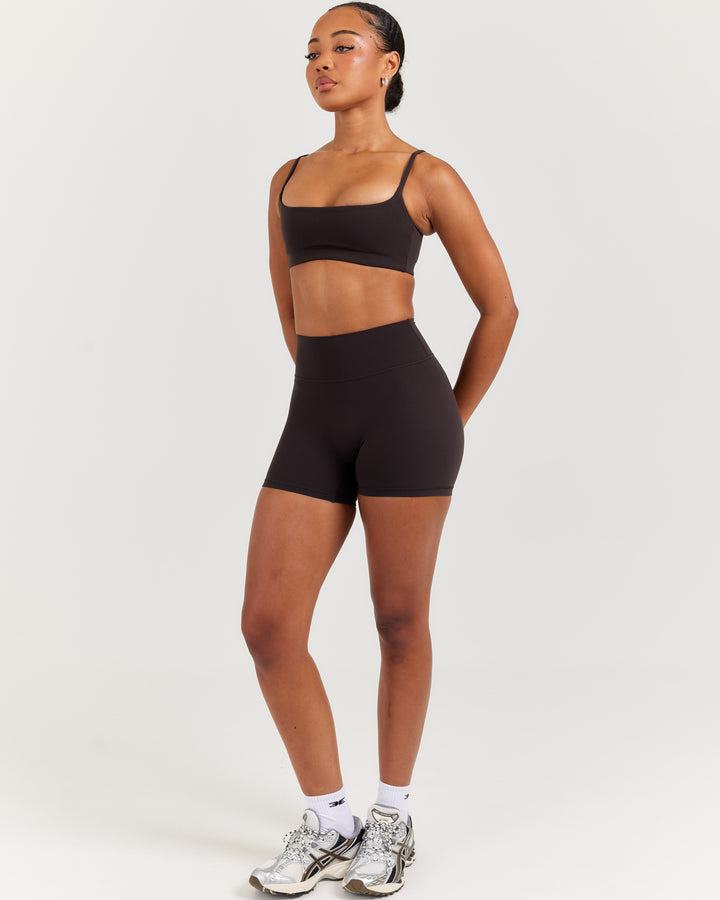 Soléa Mini Shorts - Coffee Bean