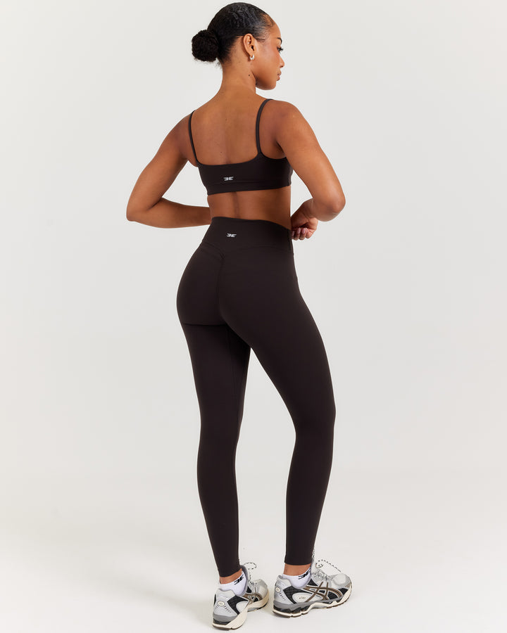 Soléa Invisible Scrunch Leggings - Coffee Bean