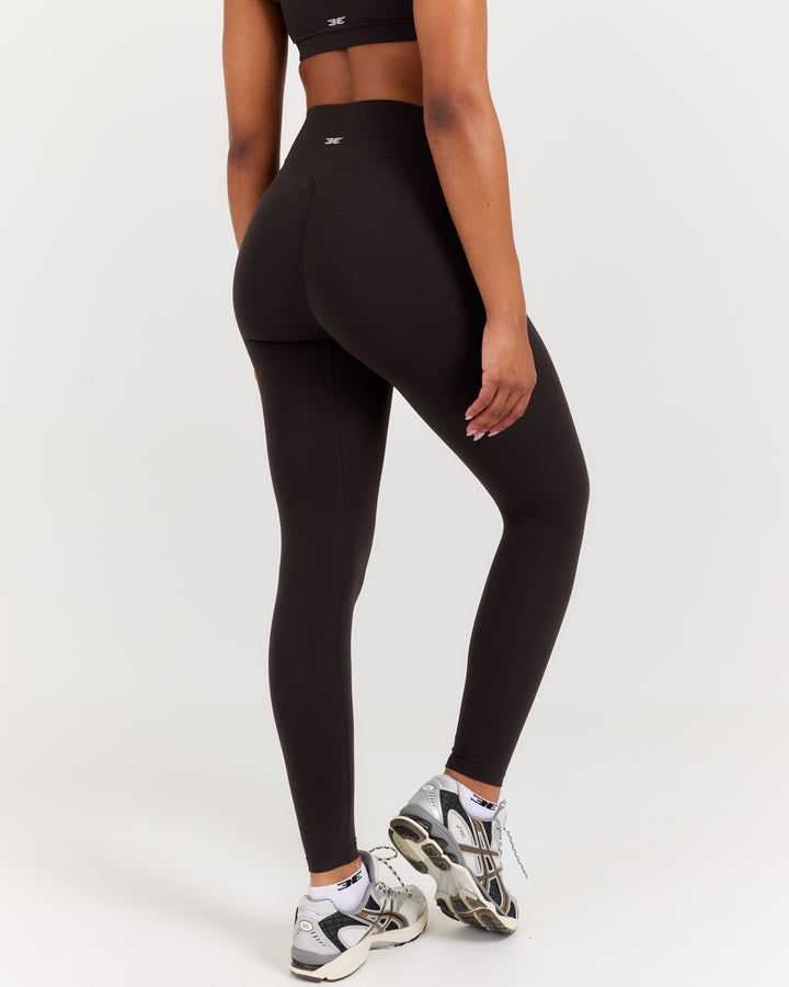 Soléa Invisible Scrunch Leggings - Coffee Bean