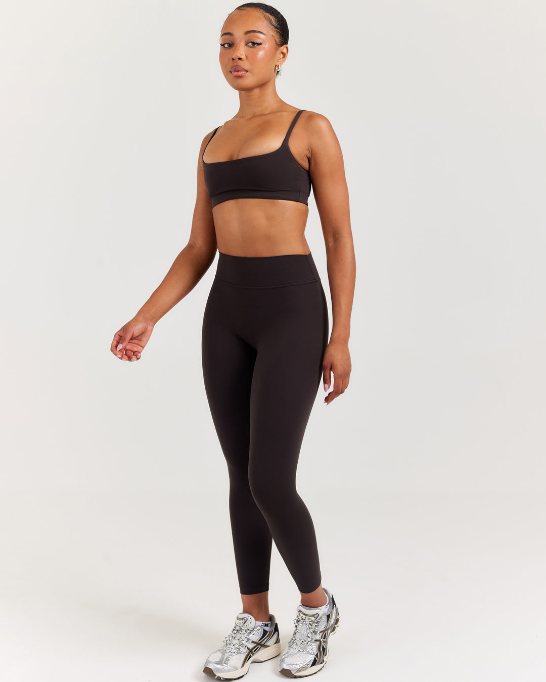 Soléa Petite Invisible Scrunch Leggings - Coffee Bean