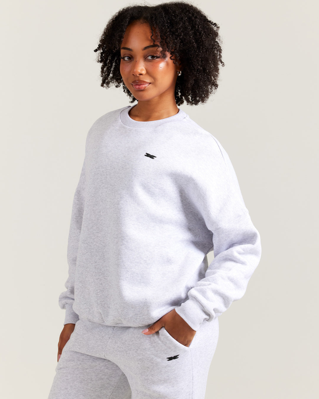 Omni Unisex Crewneck - Grey Marle/Black