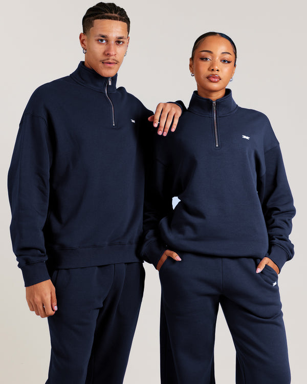Omni Unisex 1/4 Zip - Navy