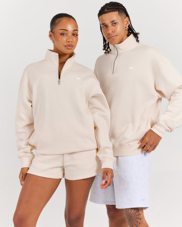 Omni Unisex 1/4 Zip - Bone