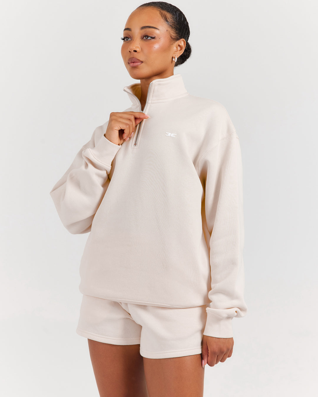 Omni Unisex 1/4 Zip - Bone