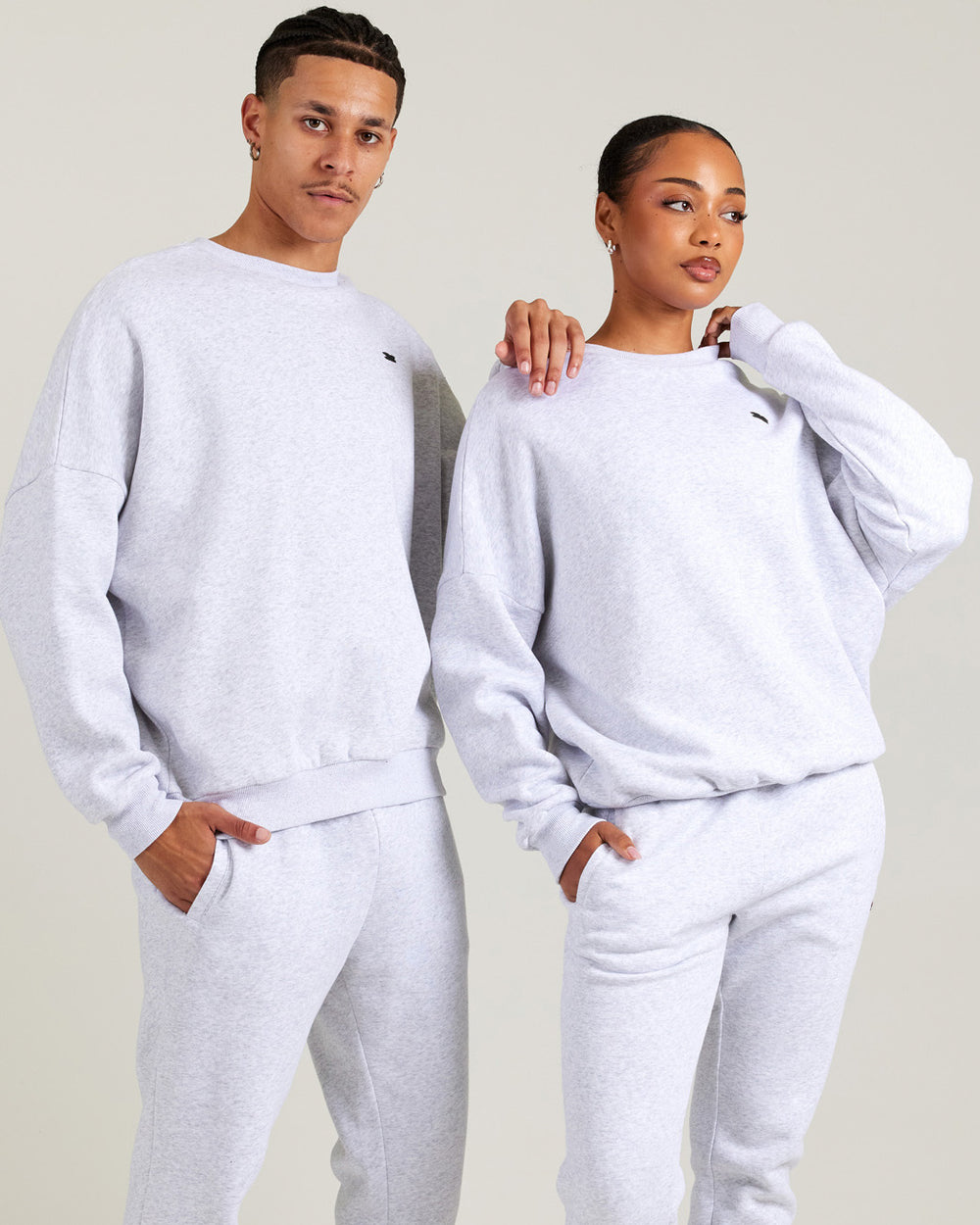 Omni Unisex Crewneck - Grey Marle/Black