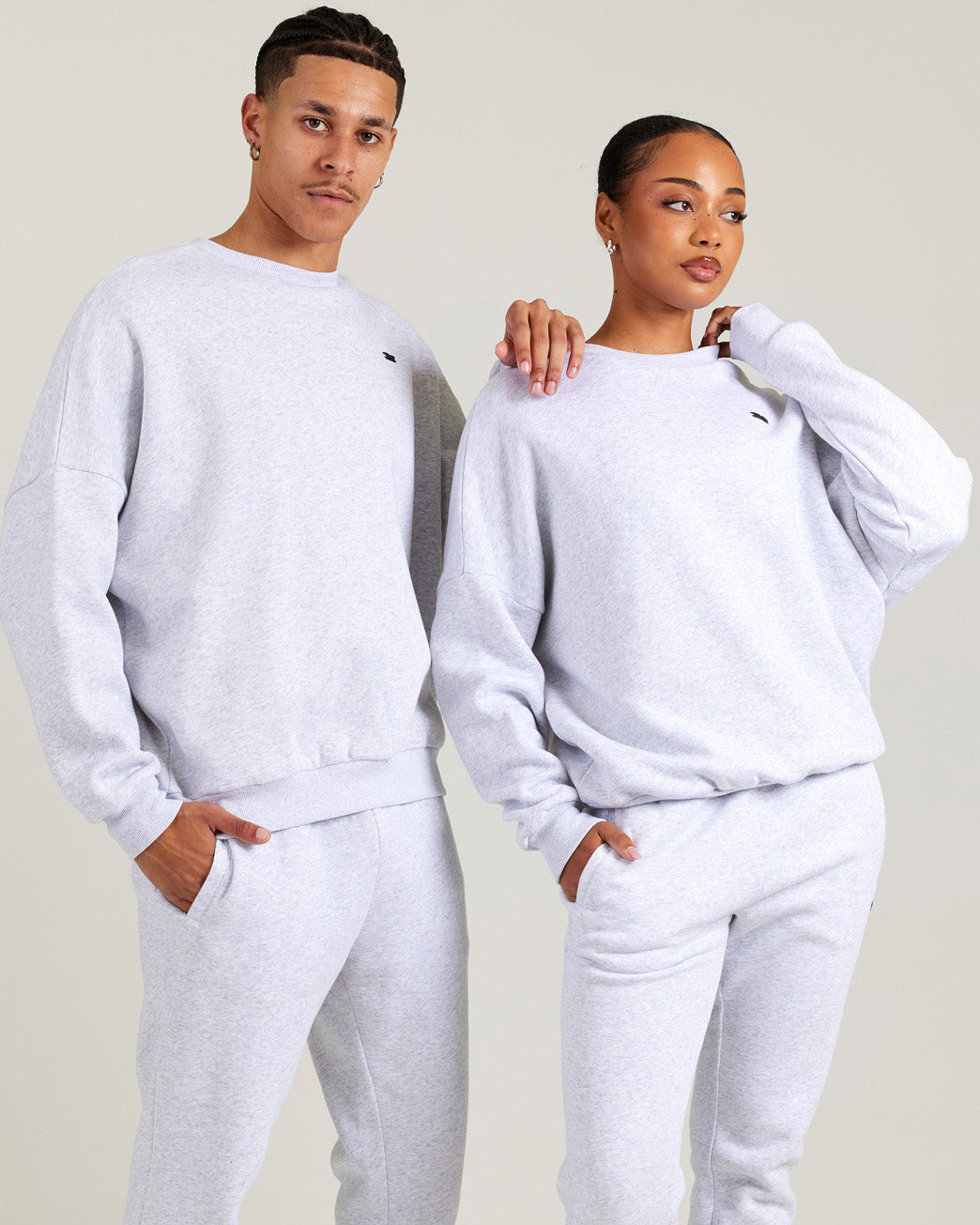 Omni Unisex Crewneck - Grey Marle/Black