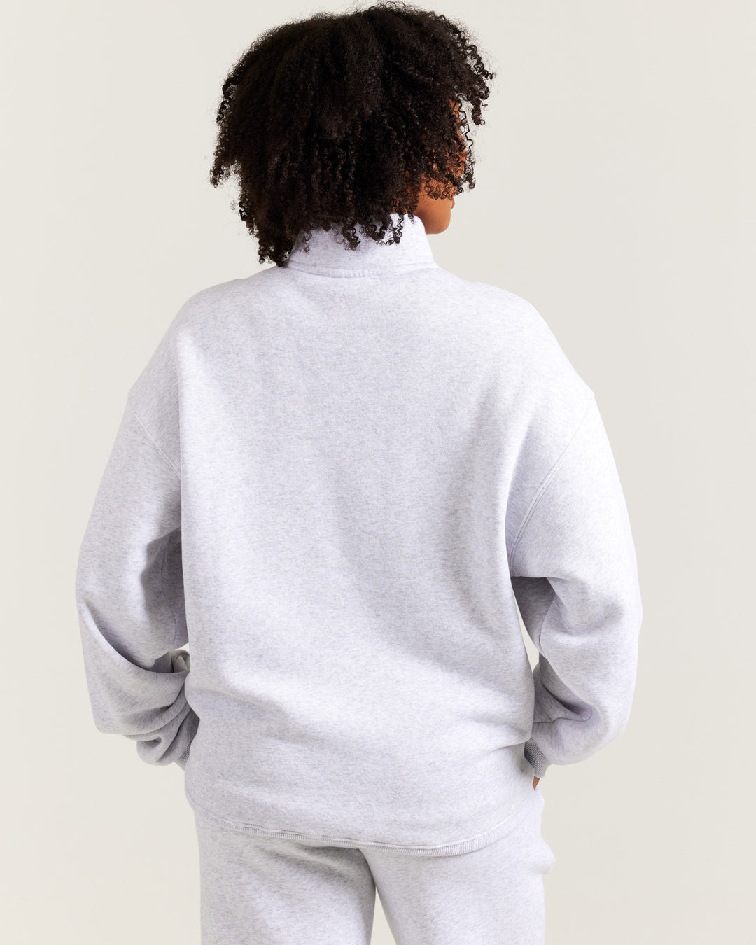 Omni Unisex 1/4 Zip - Grey Marle/Black