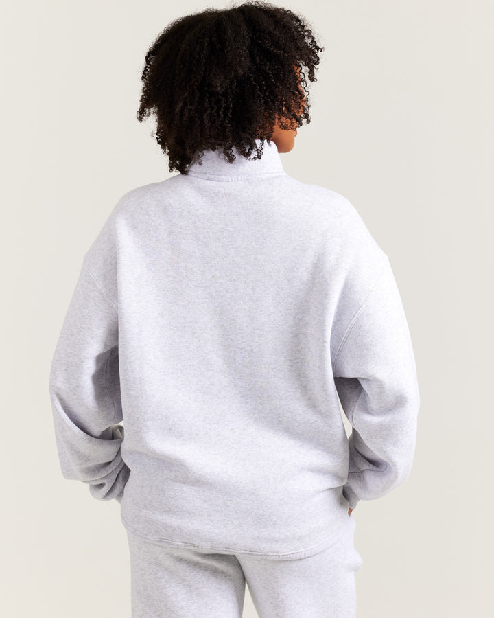 Omni Unisex 1/4 Zip - Grey Marle/Black