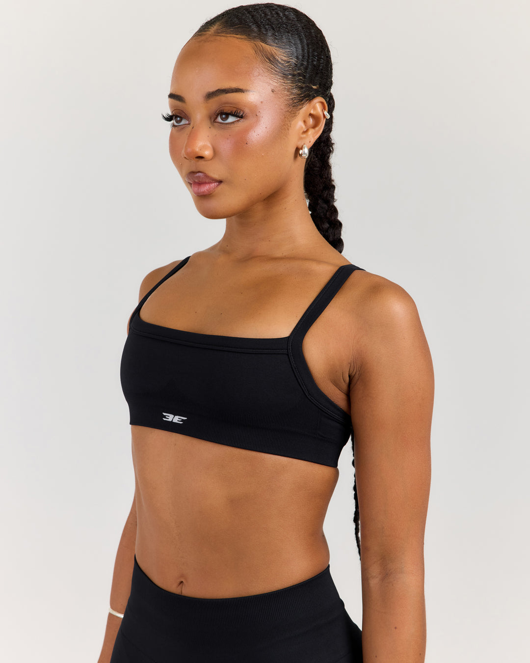 Elite Seamless Scoop Bra - Black