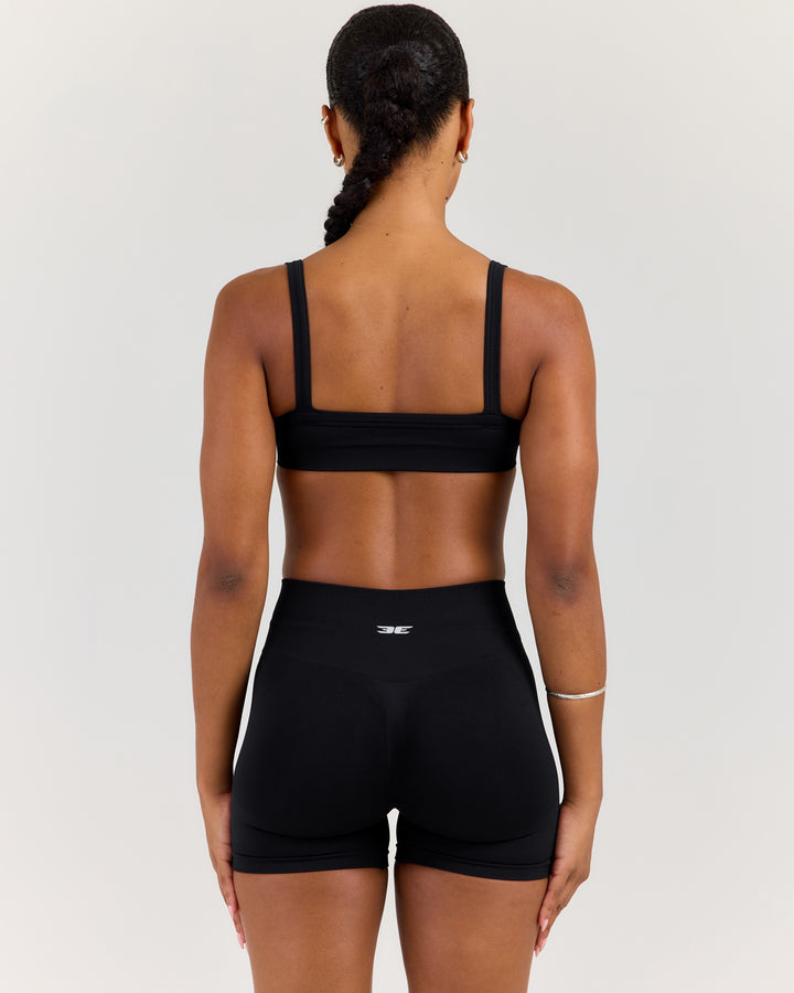 Elite Seamless Scoop Bra - Black