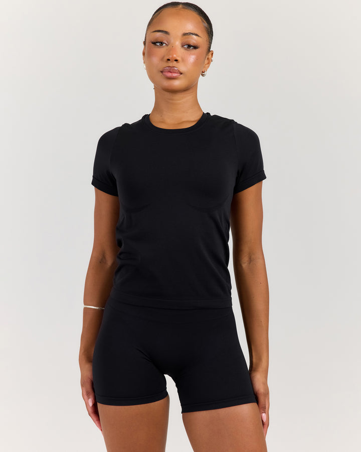 Elite Seamless Everyday Tee - Black