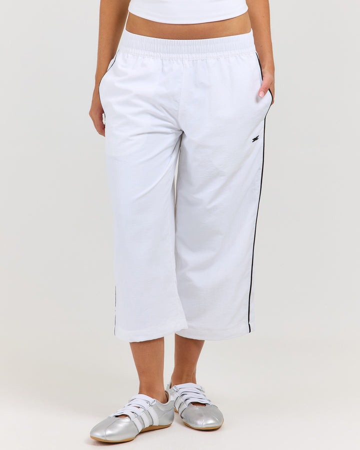 EE Spray Capri Pants - White/Coffee Bean