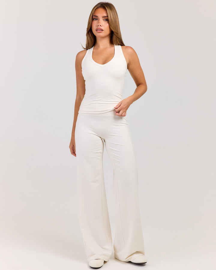 Flow Wide Leg Pants - Vanilla