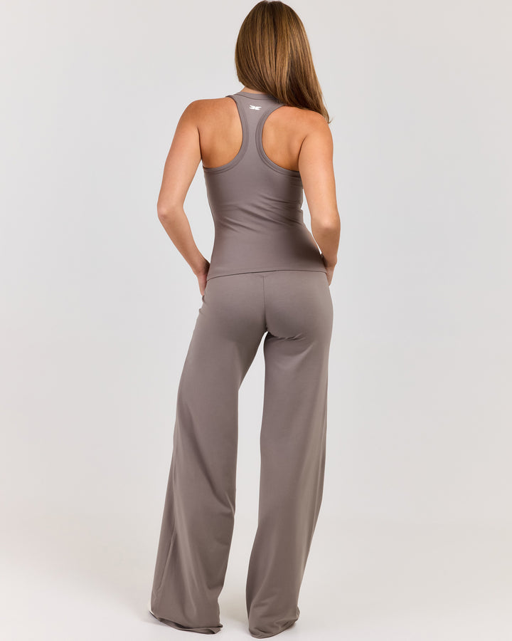 Flow Wide Leg Pants - Almond Latte