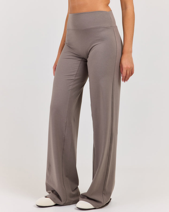 Flow Wide Leg Pants - Almond Latte