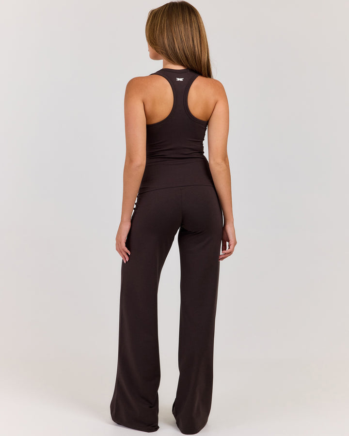 Flow Wide Leg Pants - Coffee Bean