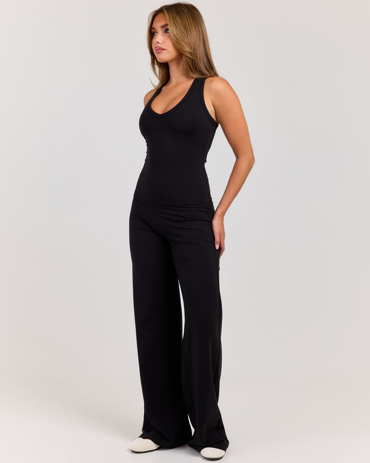 Flow Wide Leg Pants - Black