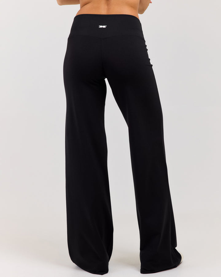 Flow Wide Leg Pants - Black