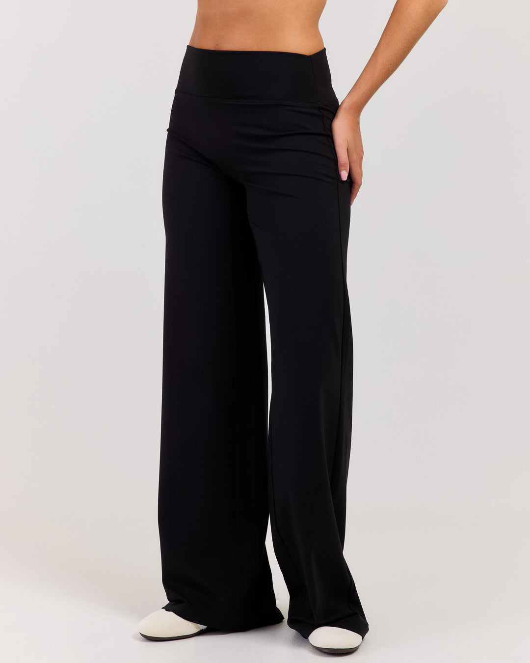 Flow Wide Leg Pants - Black