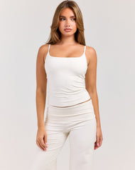 Flow Thin Strap Tank - Vanilla