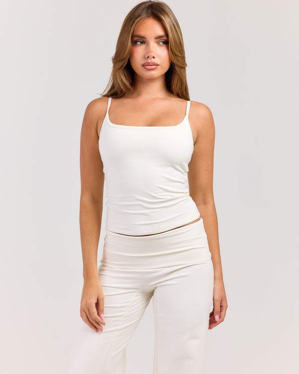 Flow Thin Strap Tank - Vanilla