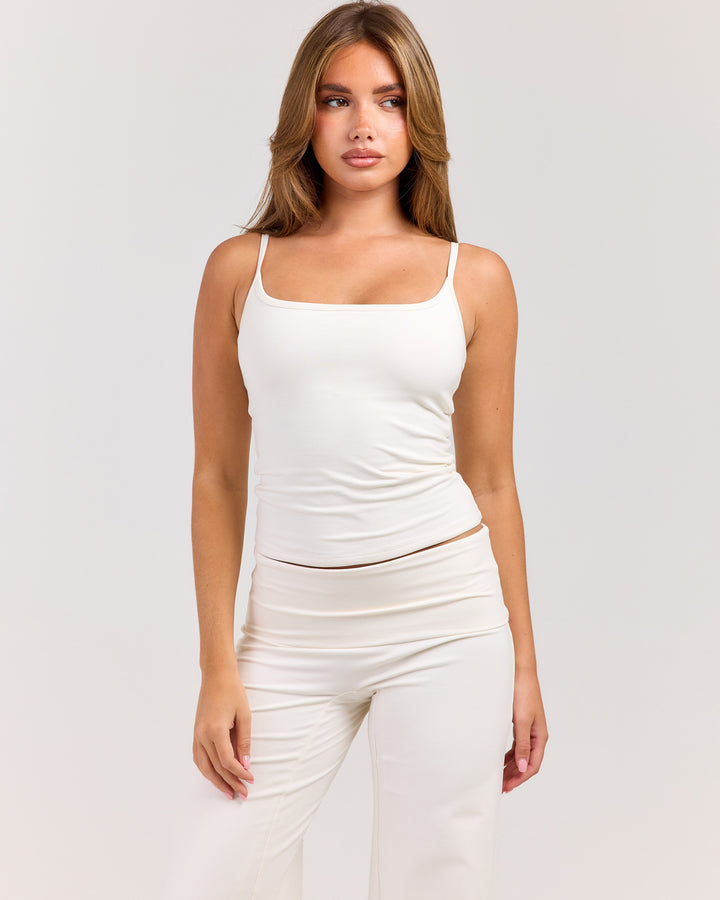 Flow Thin Strap Tank - Vanilla