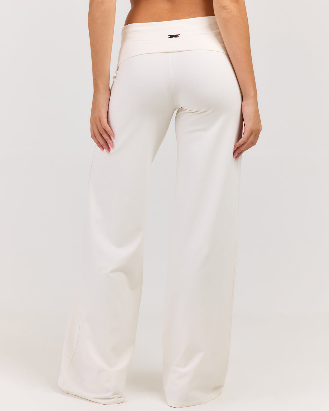 Flow Wide Leg Fold Over Pants - Vanilla