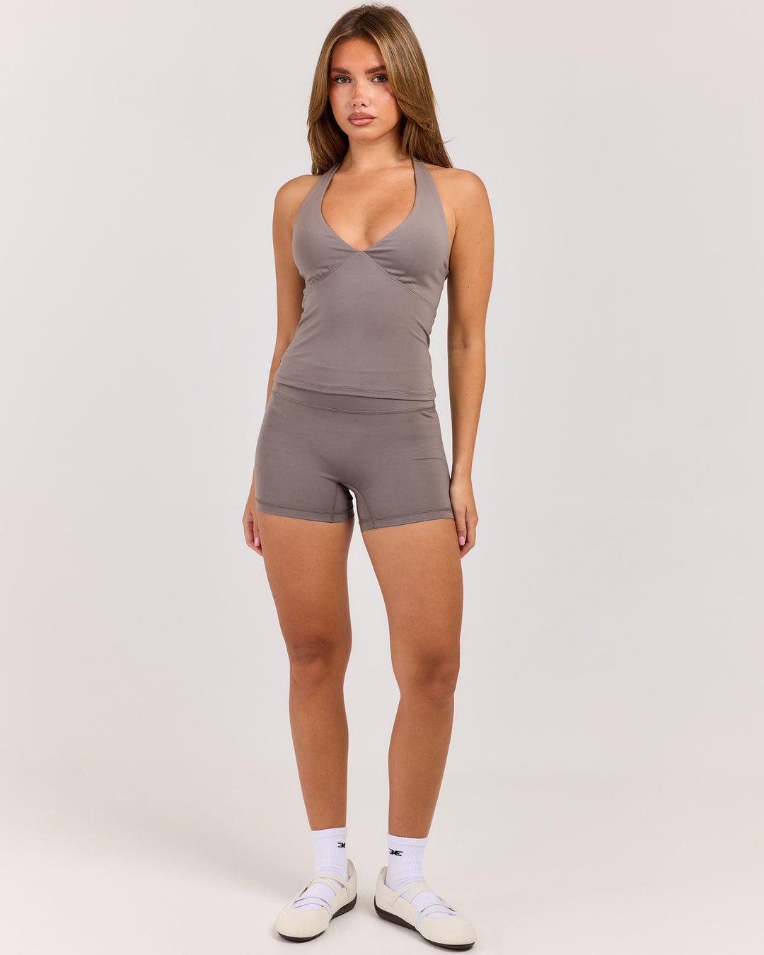 Flow Mini Shorts - Almond Latte