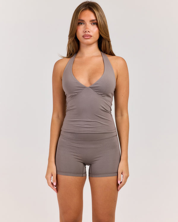 Flow Halter Tank - Almond Latte
