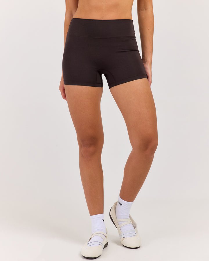 Flow Mini Shorts - Coffee Bean