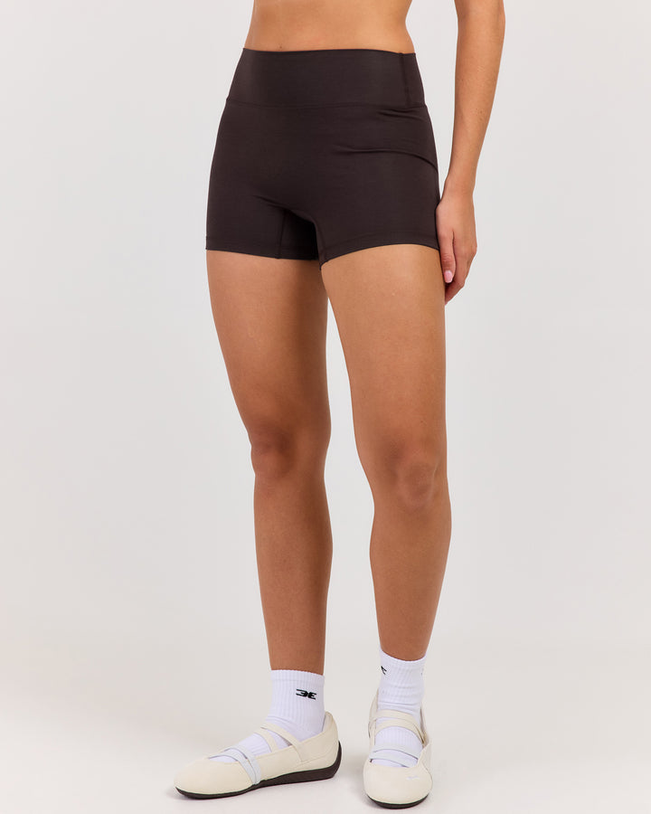 Flow Mini Shorts - Coffee Bean