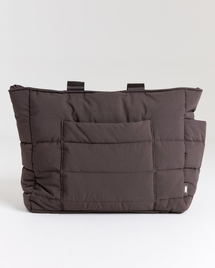 Puffer Tote - Coffee Bean