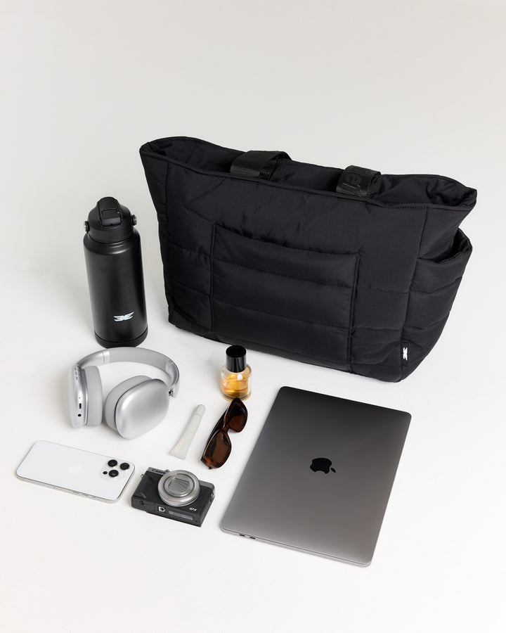 Puffer Tote - Black