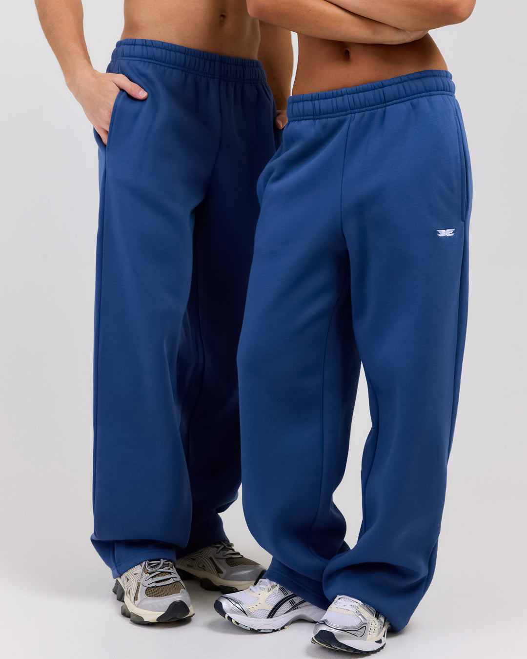 Classic Straight Leg Pants - Blue