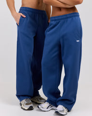 Classic Straight Leg Pants - Blue