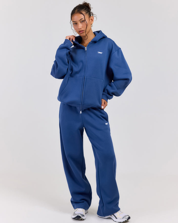 Classic Straight Leg Pants - Blue