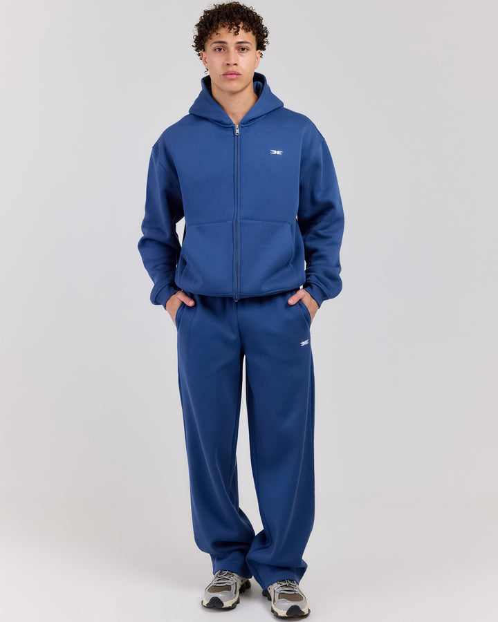 Classic Straight Leg Pants - Blue