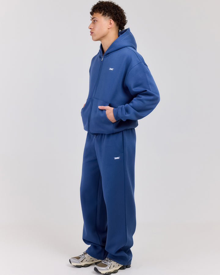 Classic Straight Leg Pants - Blue