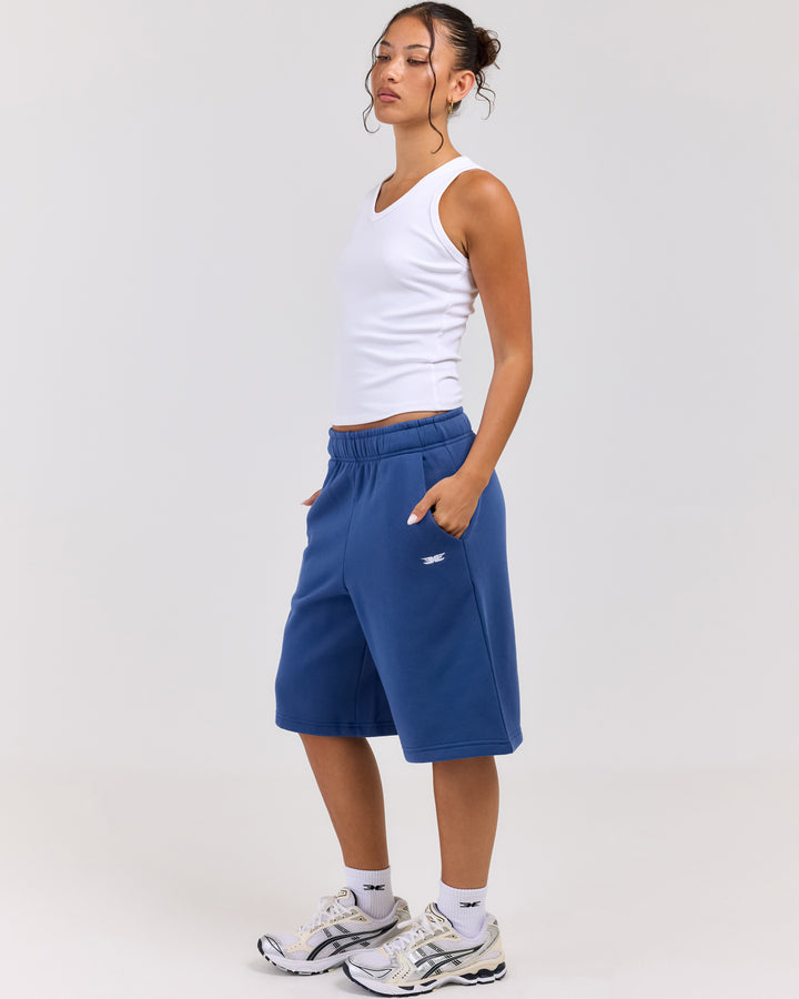 Classic Oversized Shorts - Blue