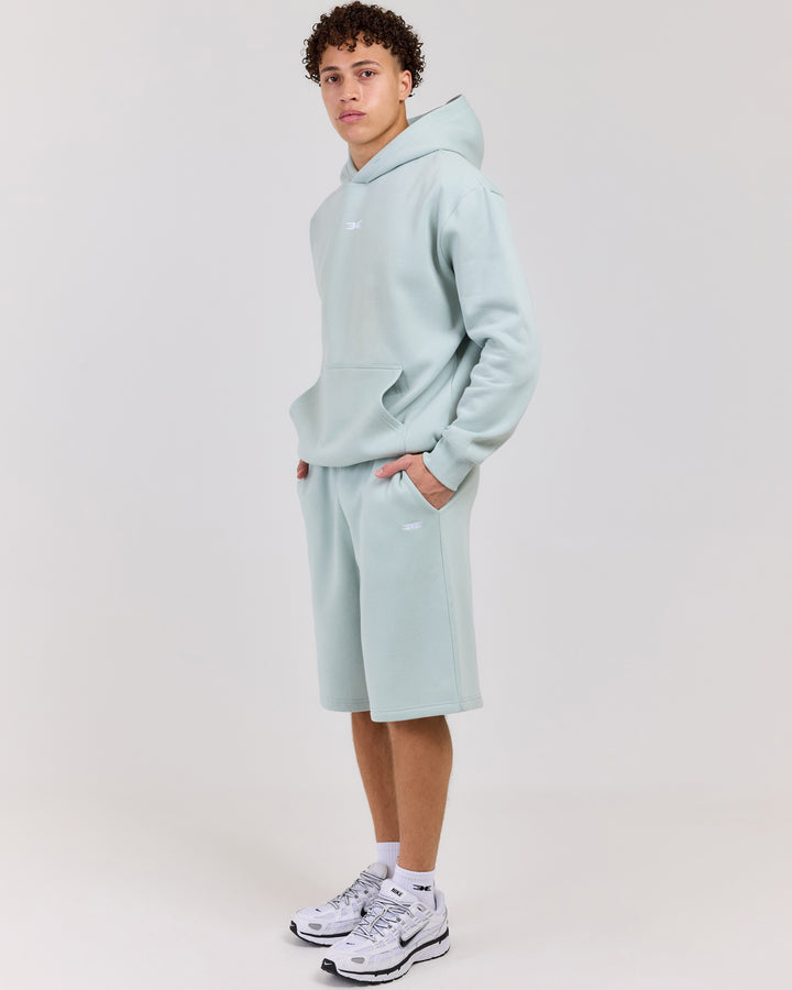Classic Oversized Shorts - Dusty Sage