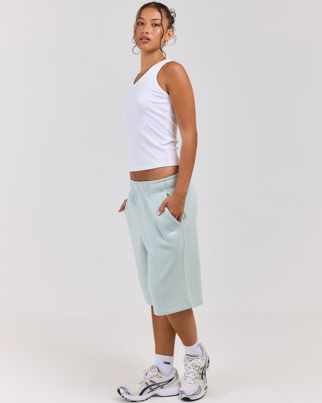 Classic Oversized Shorts - Dusty Sage