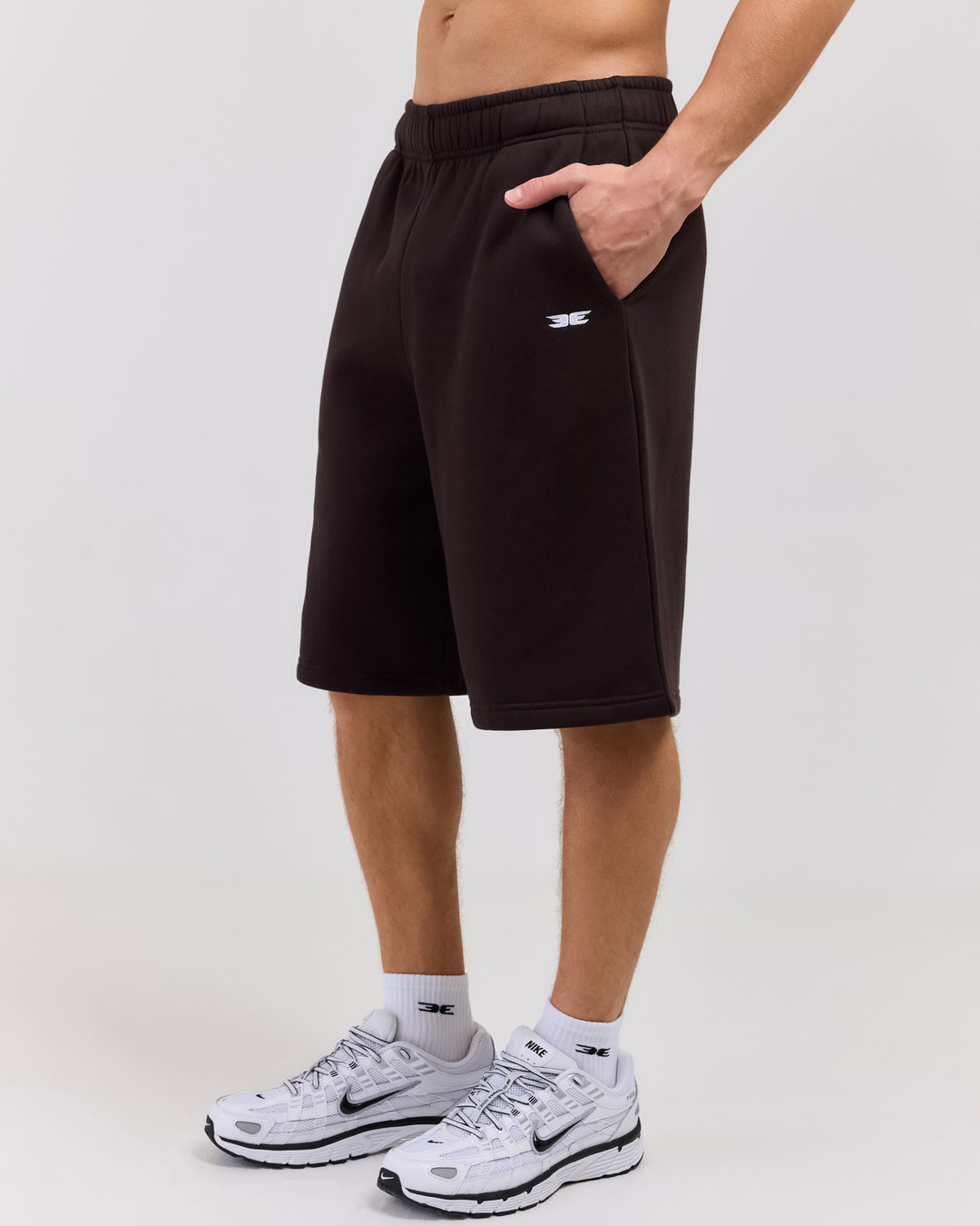 Classic Oversized Shorts - Coffee Bean